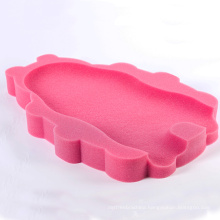 Infant Soft Bath Sponge Seat Cute Bear Anti-Slip Foam Pad Mat Body Support Safety Newborn Cushion